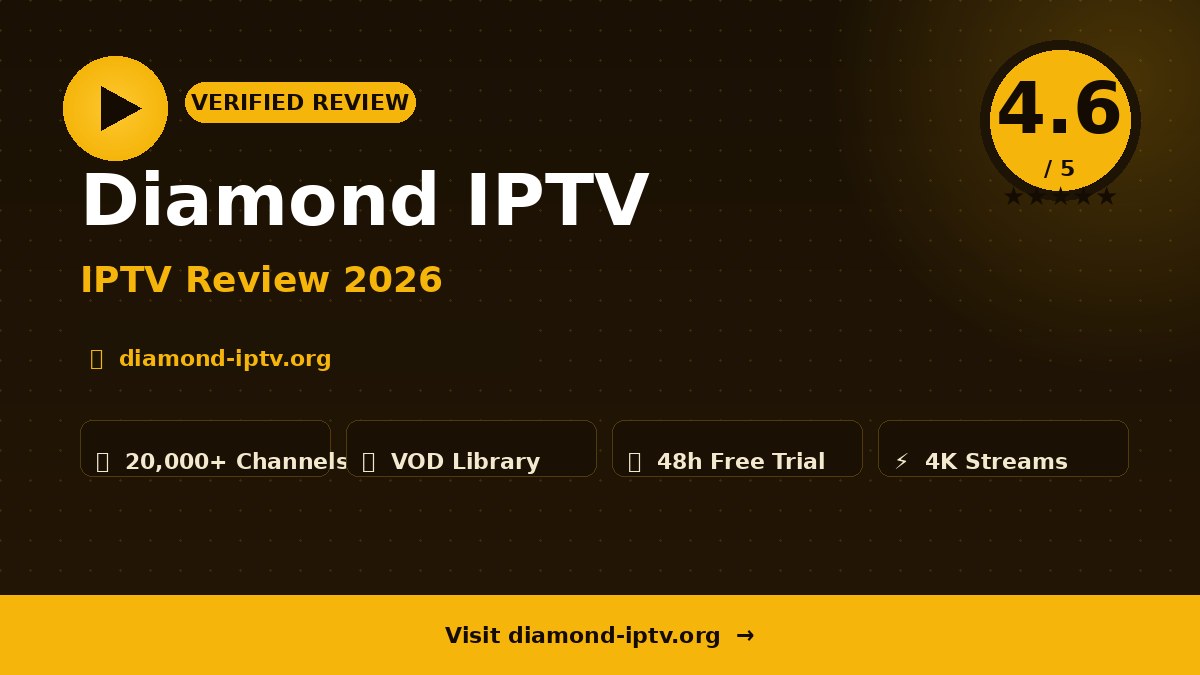 Diamond IPTV Review 2026