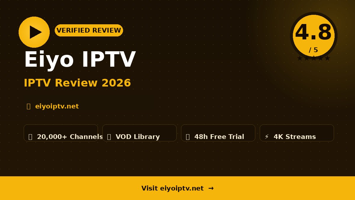 Eiyo IPTV Review 2026
