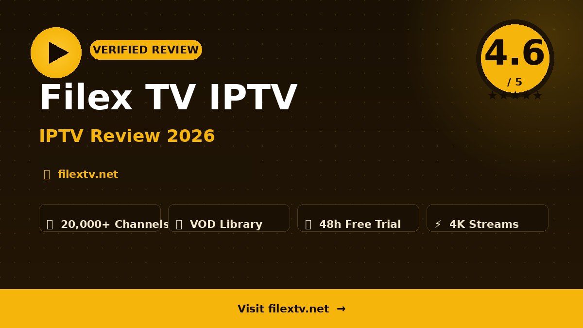 Filex TV IPTV Review 2026
