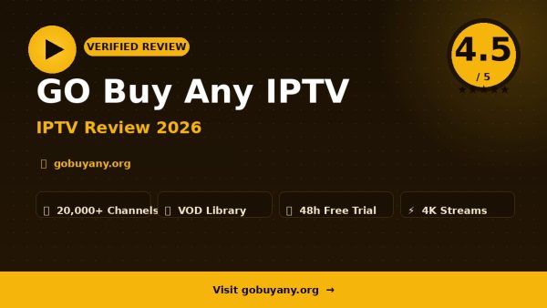 GO Buy Any IPTV Review (2026): Is It Worth It?