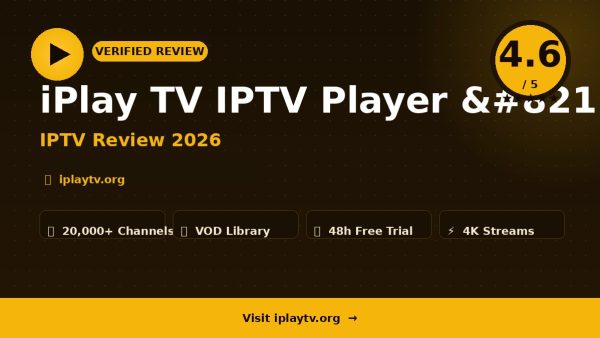 iPlay TV IPTV Player – iPlay TV IPTV Player Review (2026): Is It Worth It?