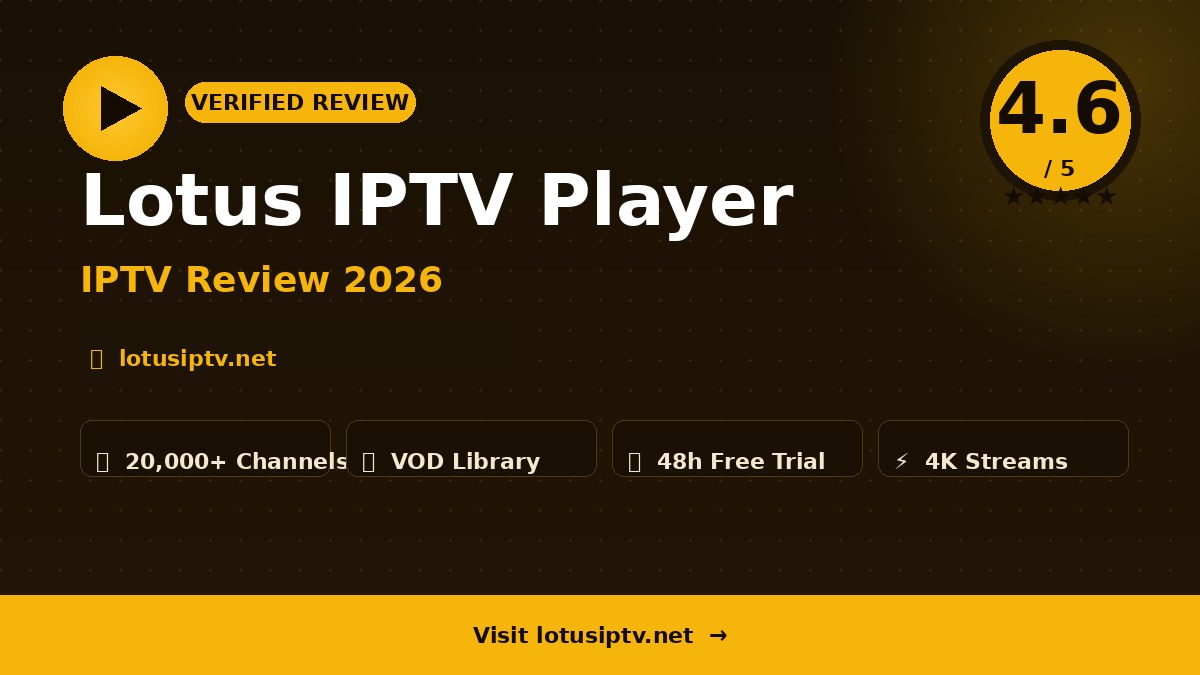 Lotus IPTV Player Review 2026