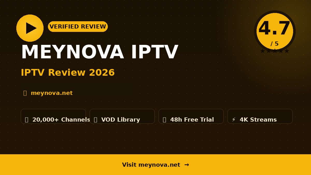 MEYNOVA IPTV Review 2026
