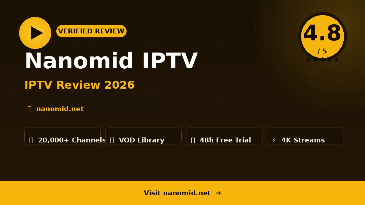 Nanomid IPTV Review 2026