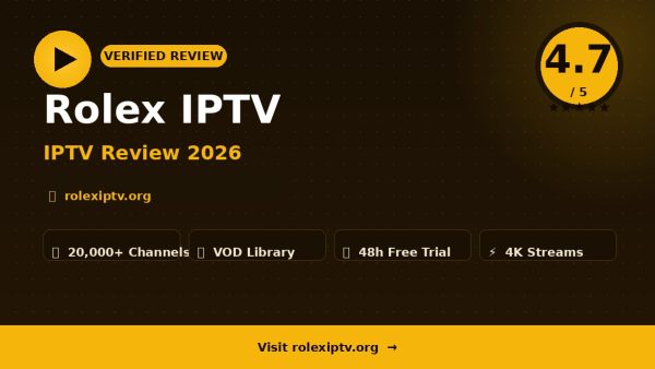 Rolex IPTV Review (2026): Is It Worth It?