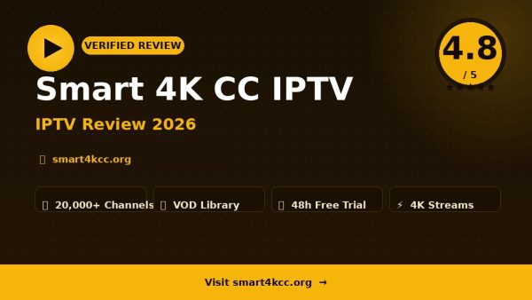 Smart 4K CC IPTV Review (2026): Is It Worth It?