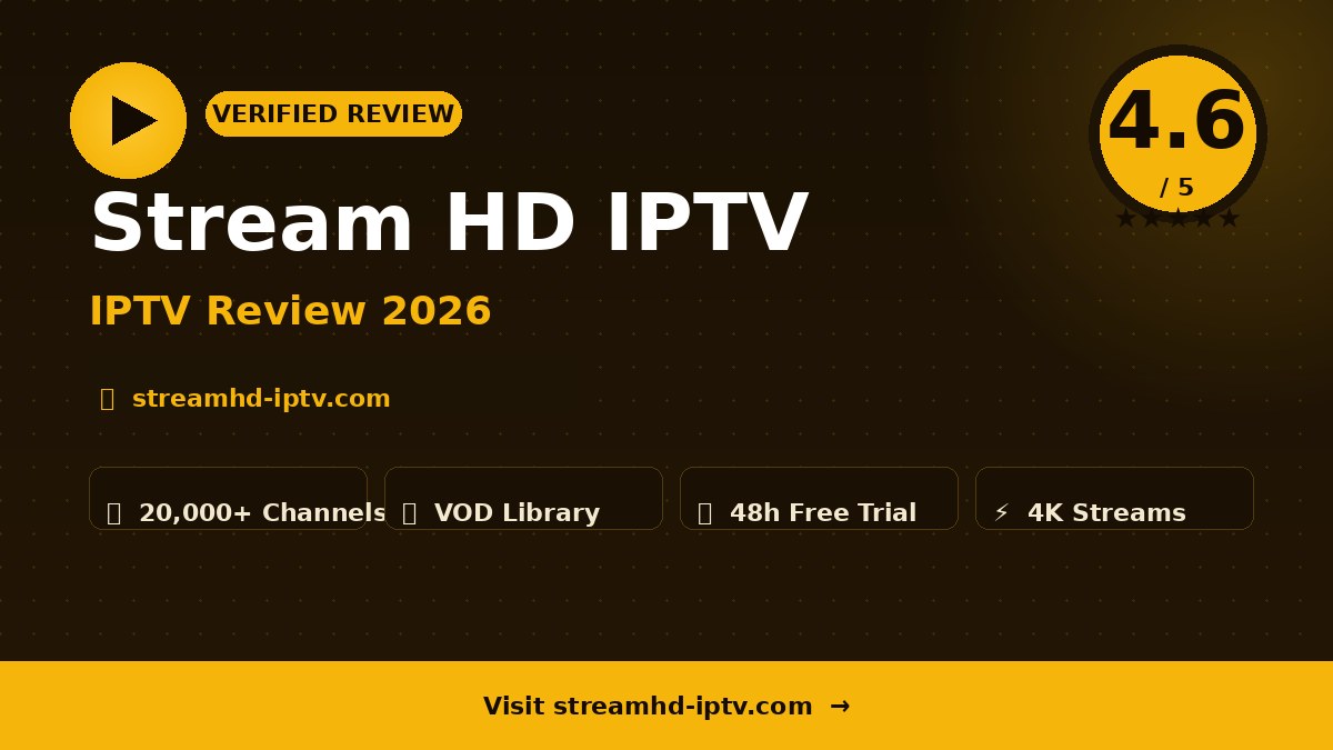 Stream HD IPTV Review 2026