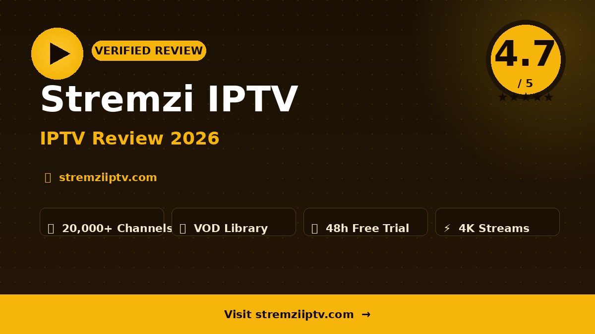Stremzi IPTV Review 2026