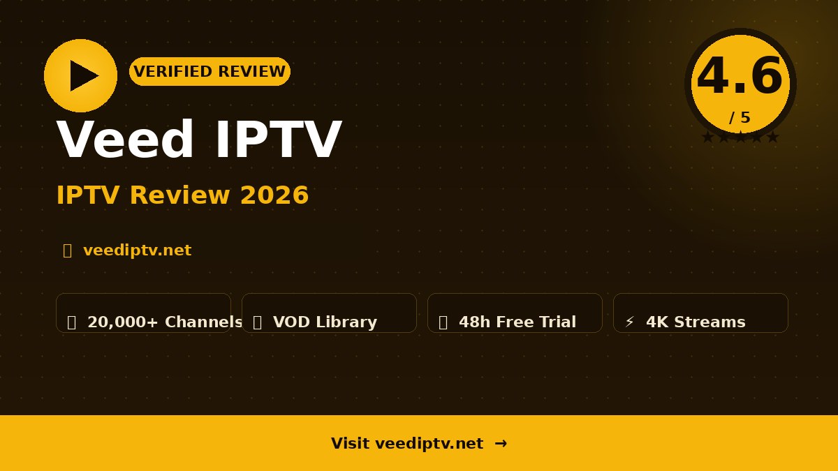 Veed IPTV Review 2026