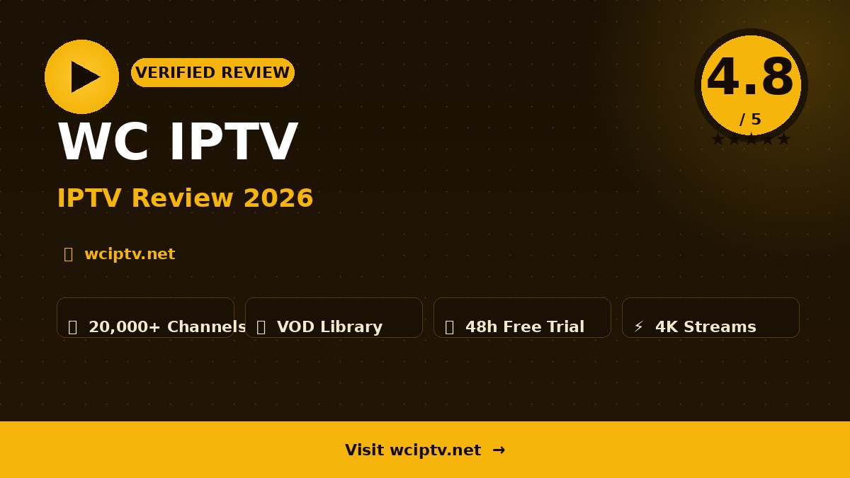 WC IPTV Review 2026