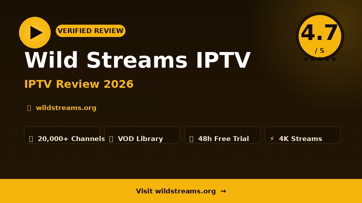 Wild Streams IPTV Review 2026