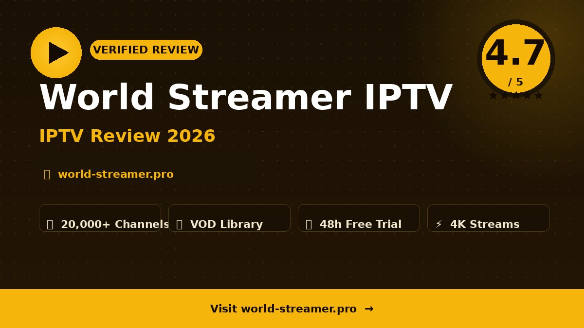 World Streamer IPTV Review 2026